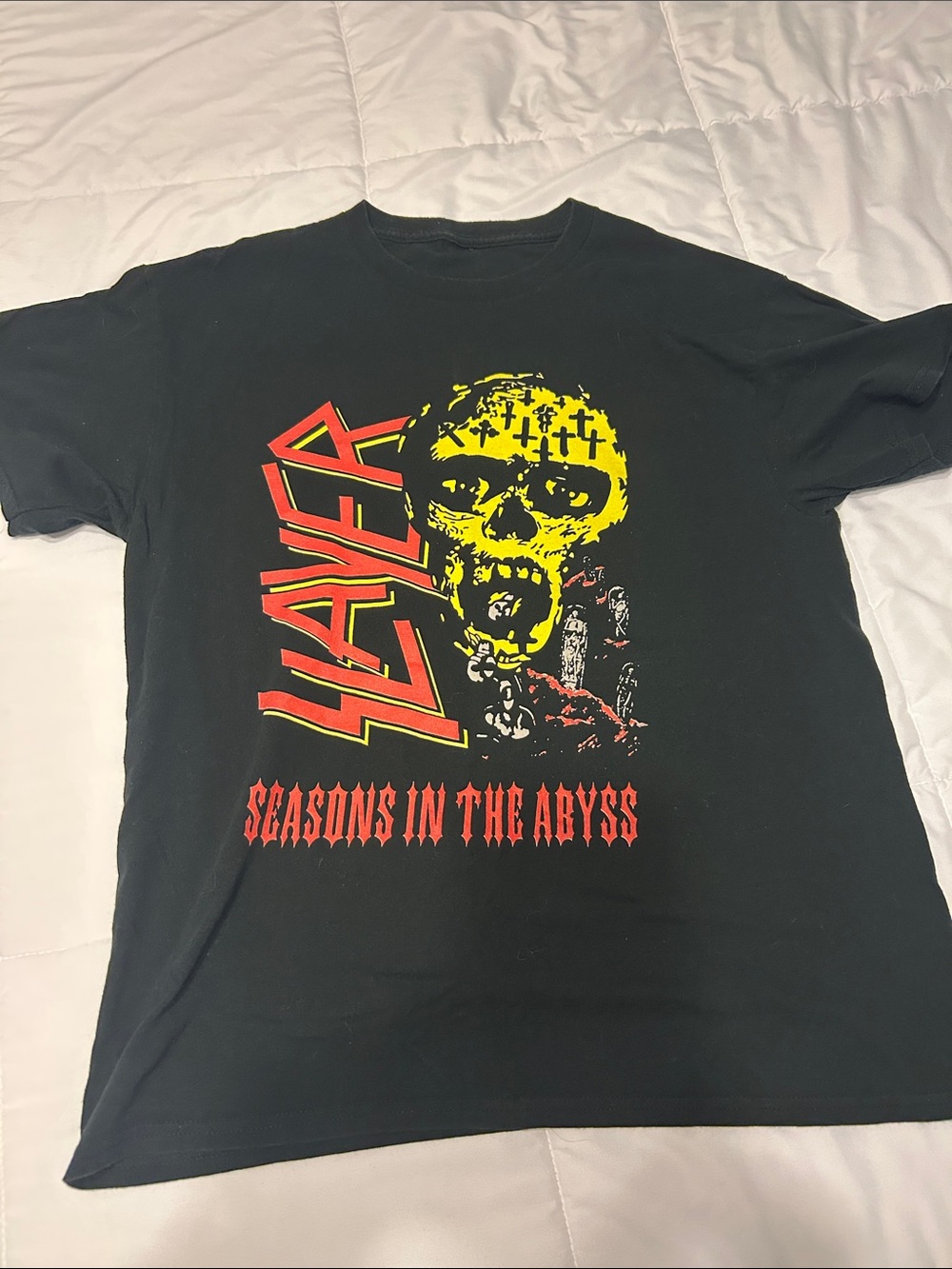 Slayer 'Seasons in the Abyss' US Tour 1990 Tshirt